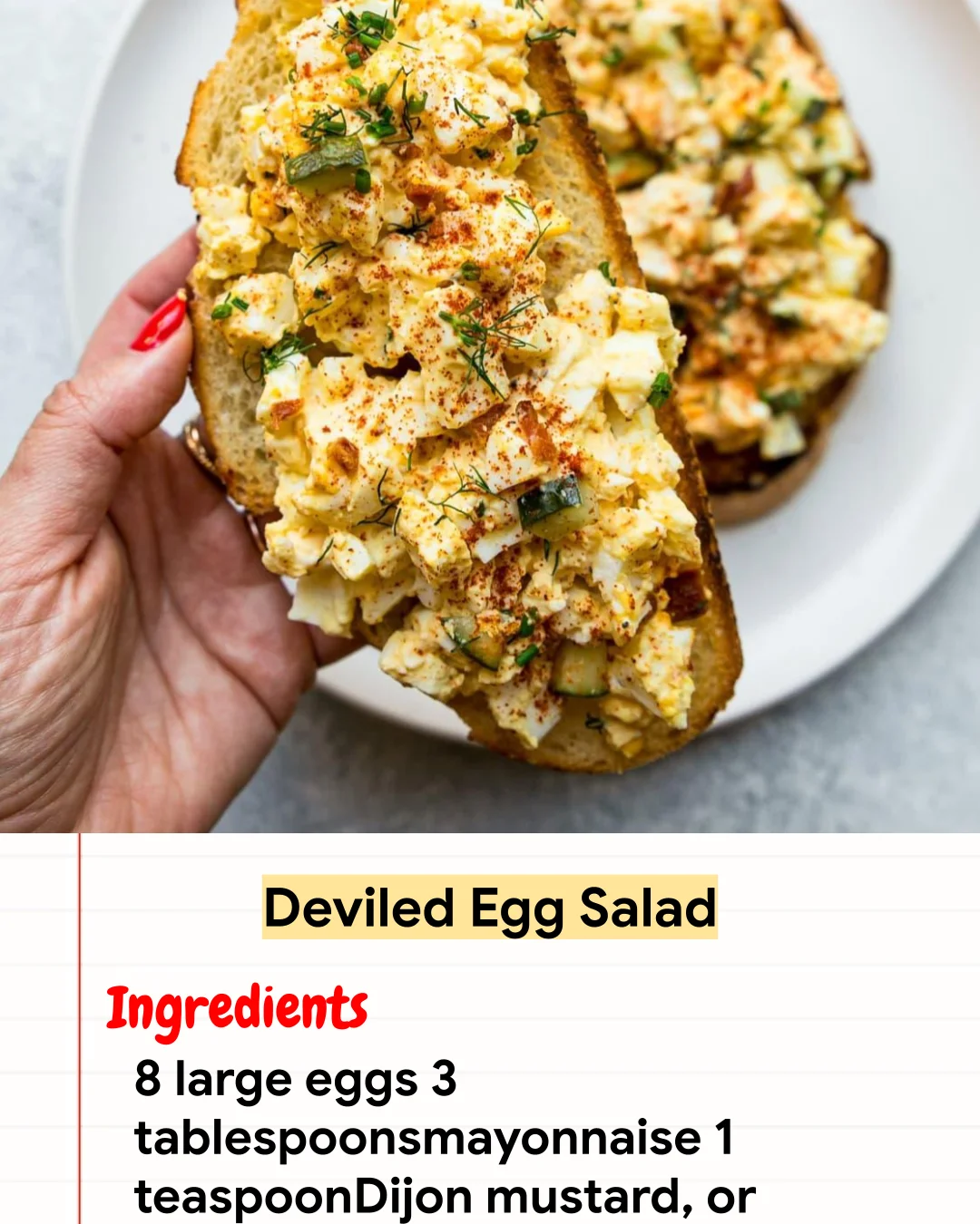 High protein Recipe Deviled Egg Salad