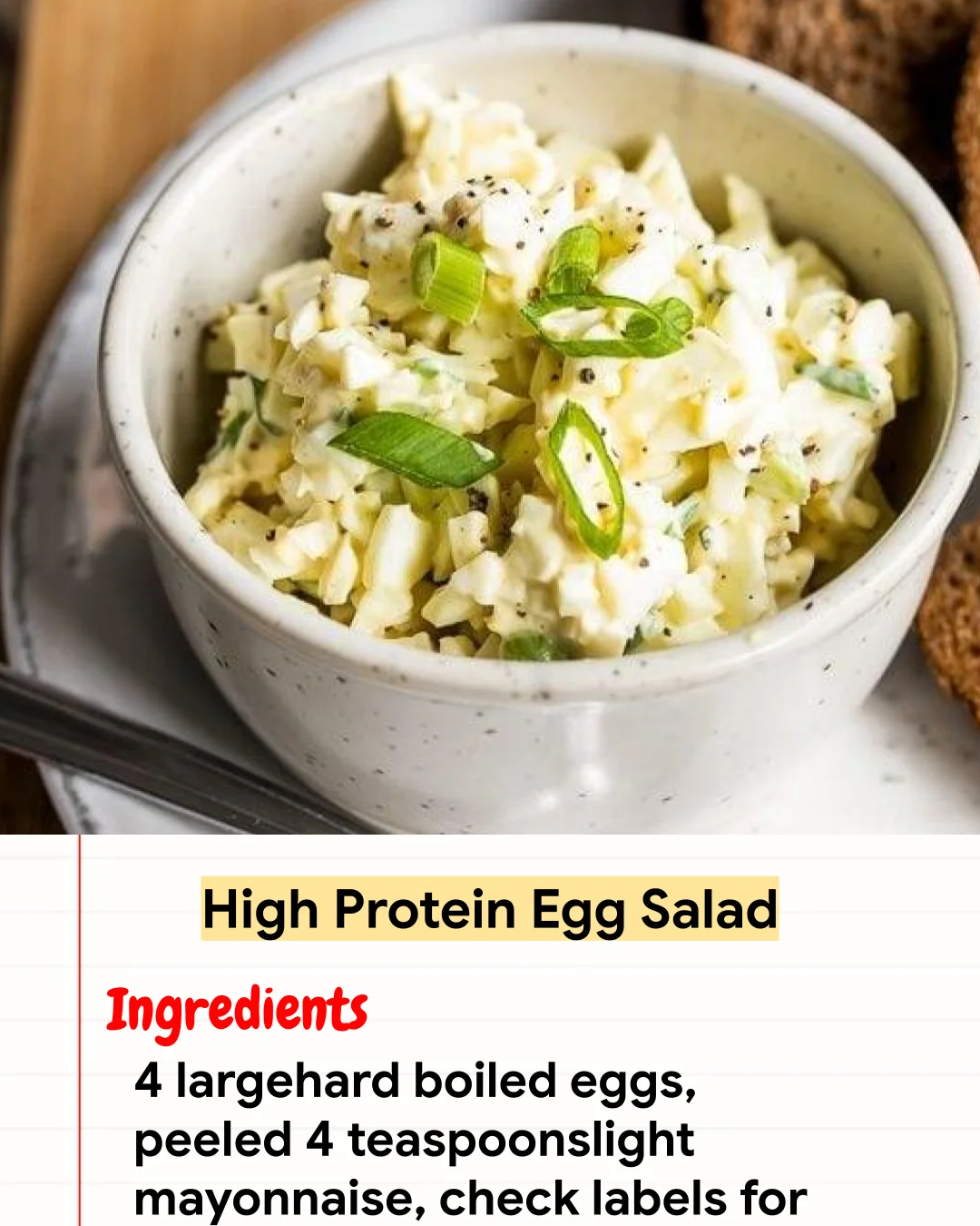 High protein Recipe High Protein Egg Salad
