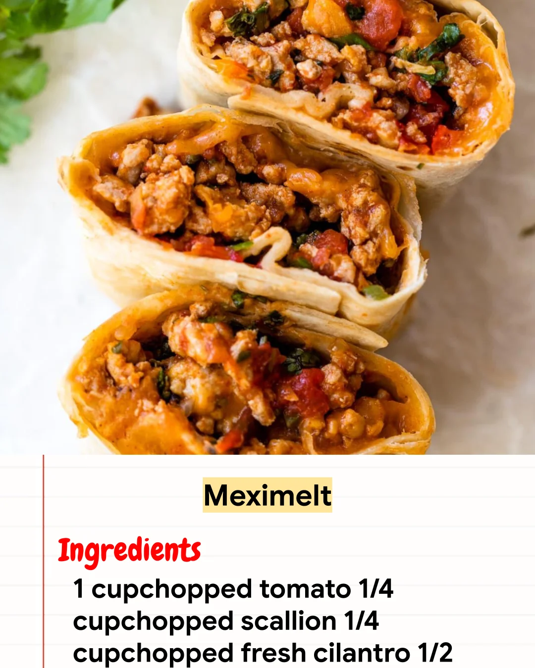 High protein Recipe Meximelt