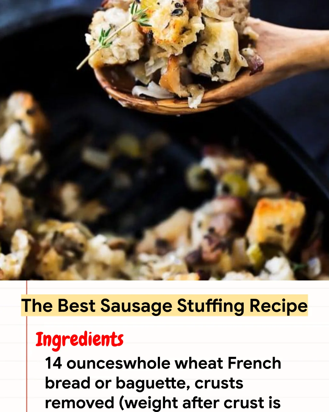 High protein Recipe The Best Sausage Stuffing Recipe