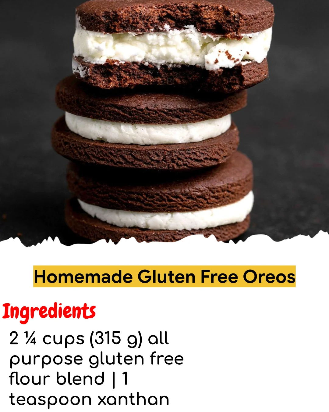 Homemade Gluten Free Oreos (Easy 60-Minute)