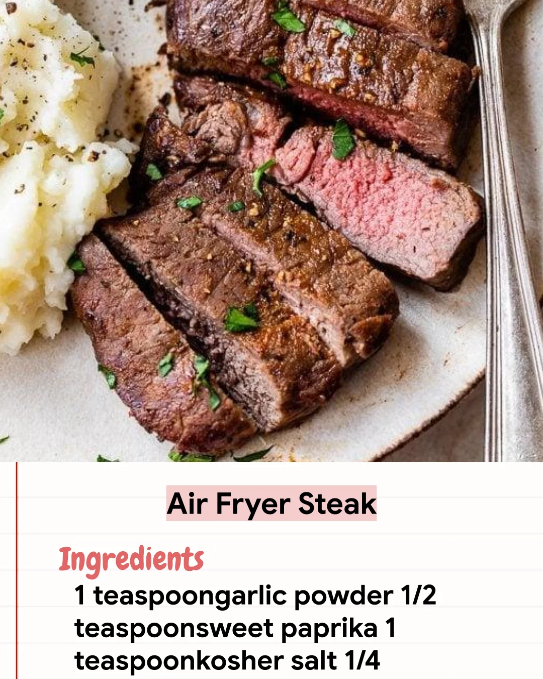 Low Carb Recipe Air Fryer Steak