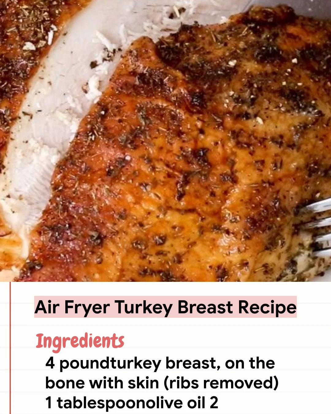 Low Carb Recipe Air Fryer Turkey Breast Recipe