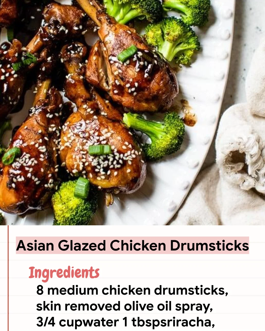Low Carb Recipe Asian Glazed Chicken Drumsticks