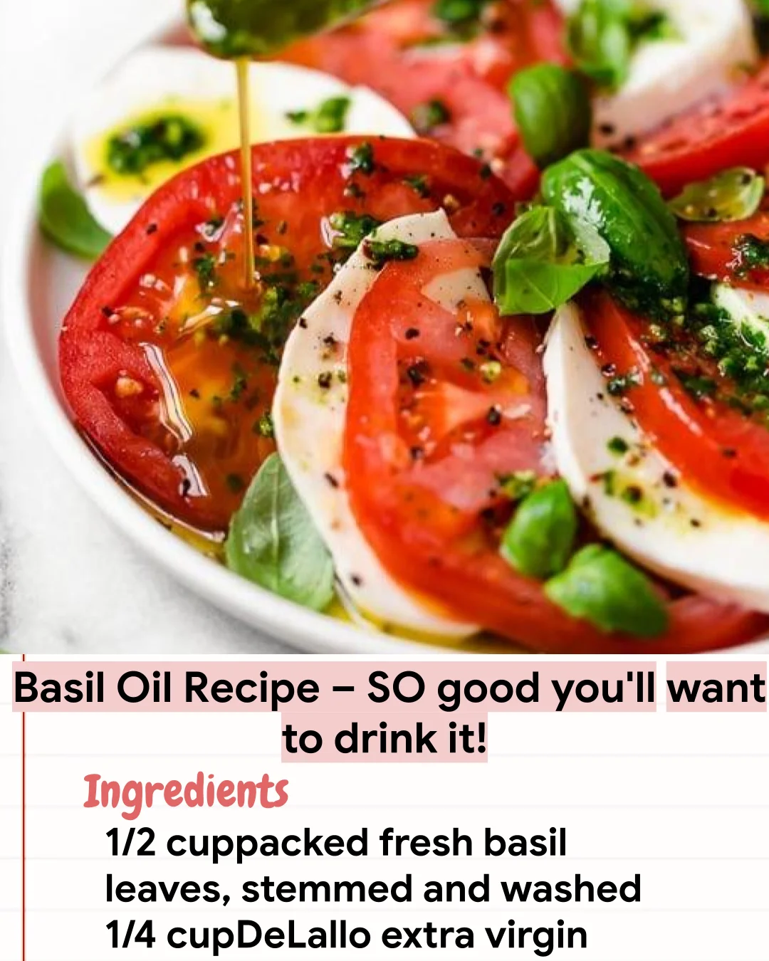 Low Carb Recipe Basil Oil Recipe – SO good you’ll want to drink it!