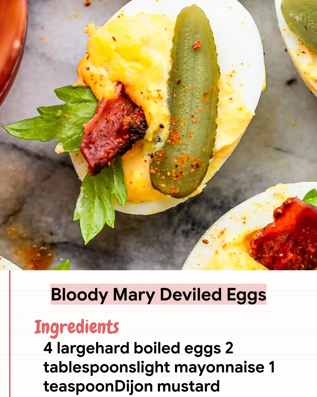 Low Carb Recipe Bloody Mary Deviled Eggs