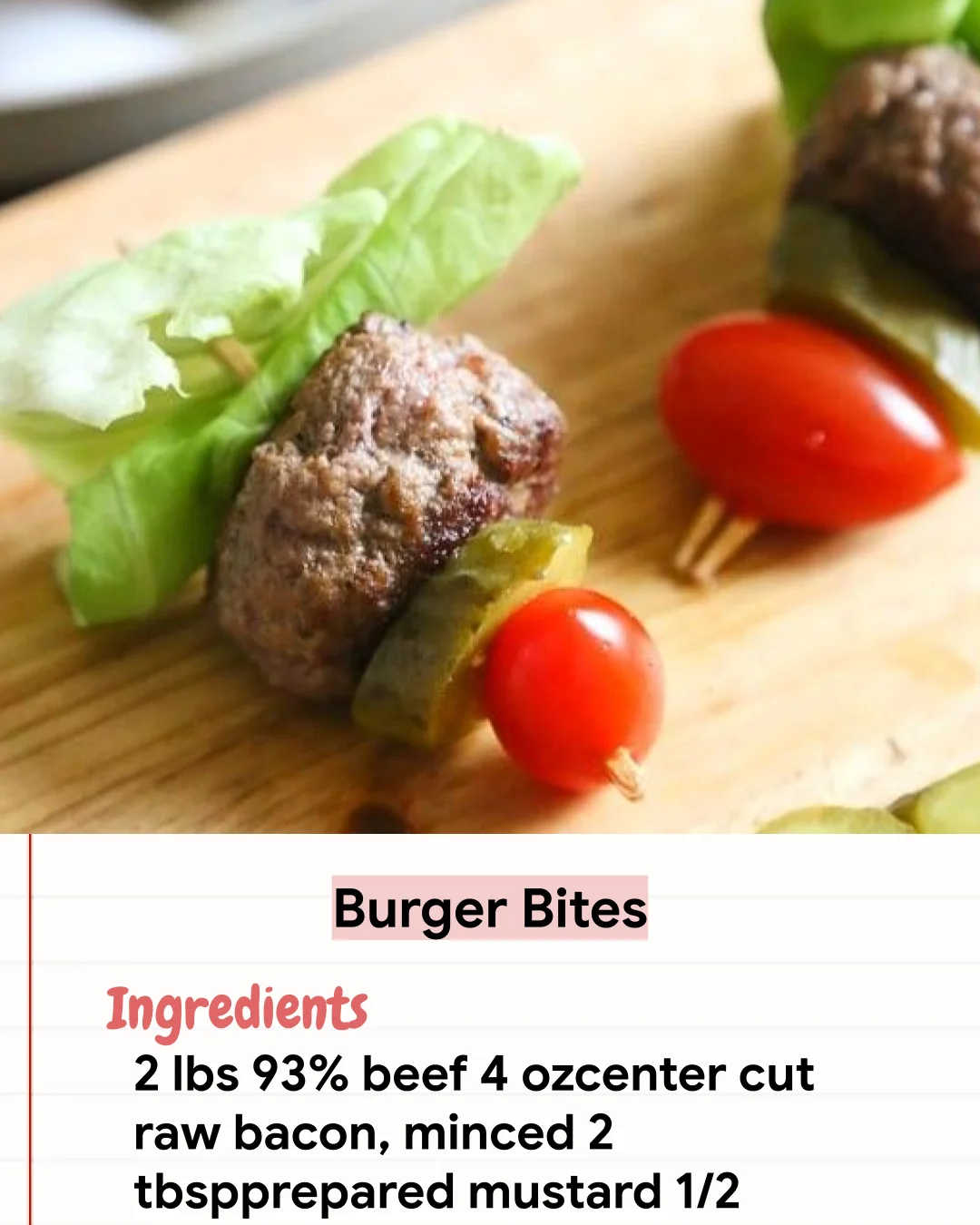 Low Carb Recipe Burger Bites