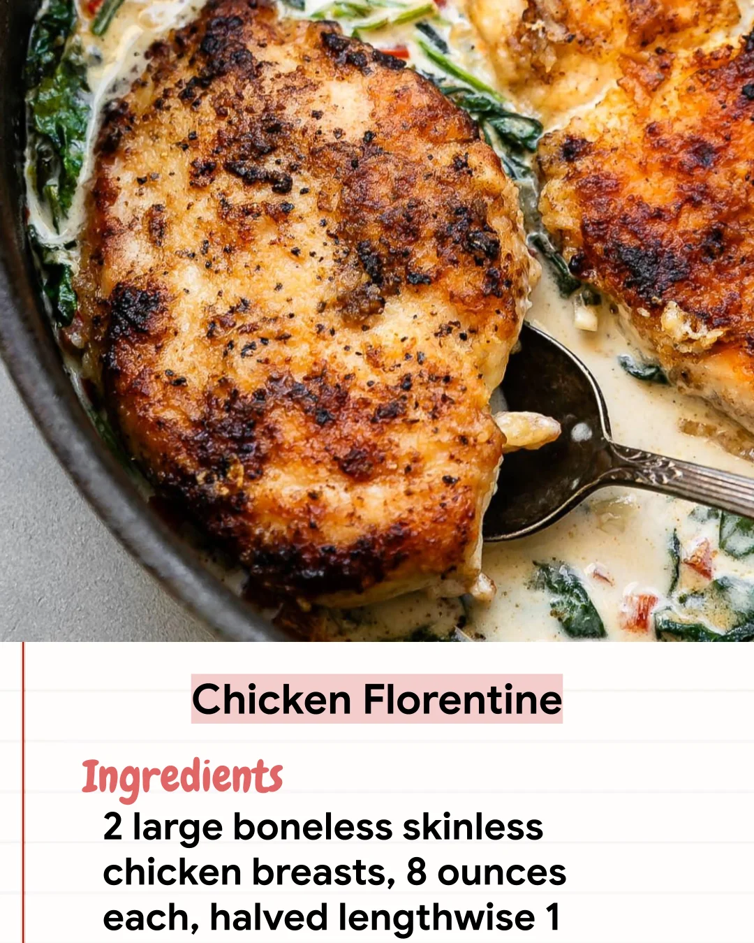Low Carb Recipe Chicken Florentine