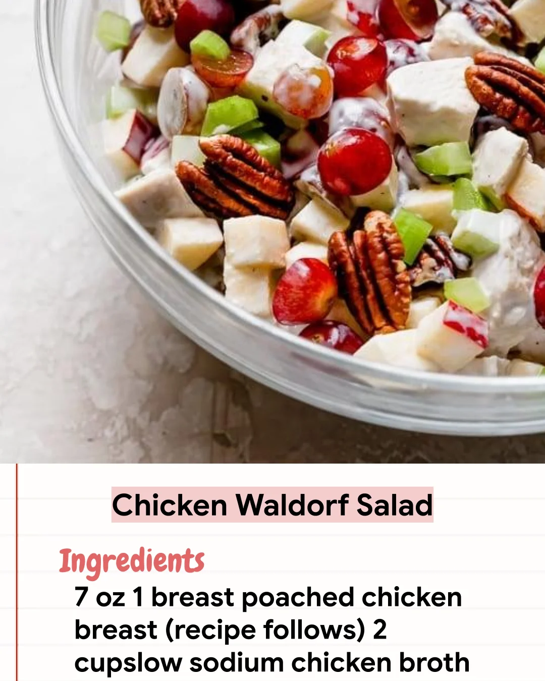 Low Carb Recipe Chicken Waldorf Salad