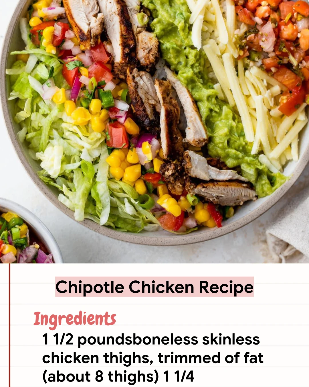 Low Carb Recipe Chipotle Chicken Recipe