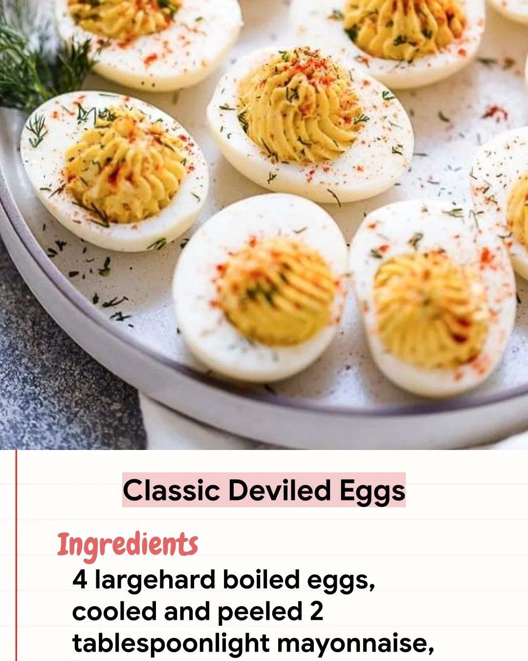 Low Carb Recipe Classic Deviled Eggs