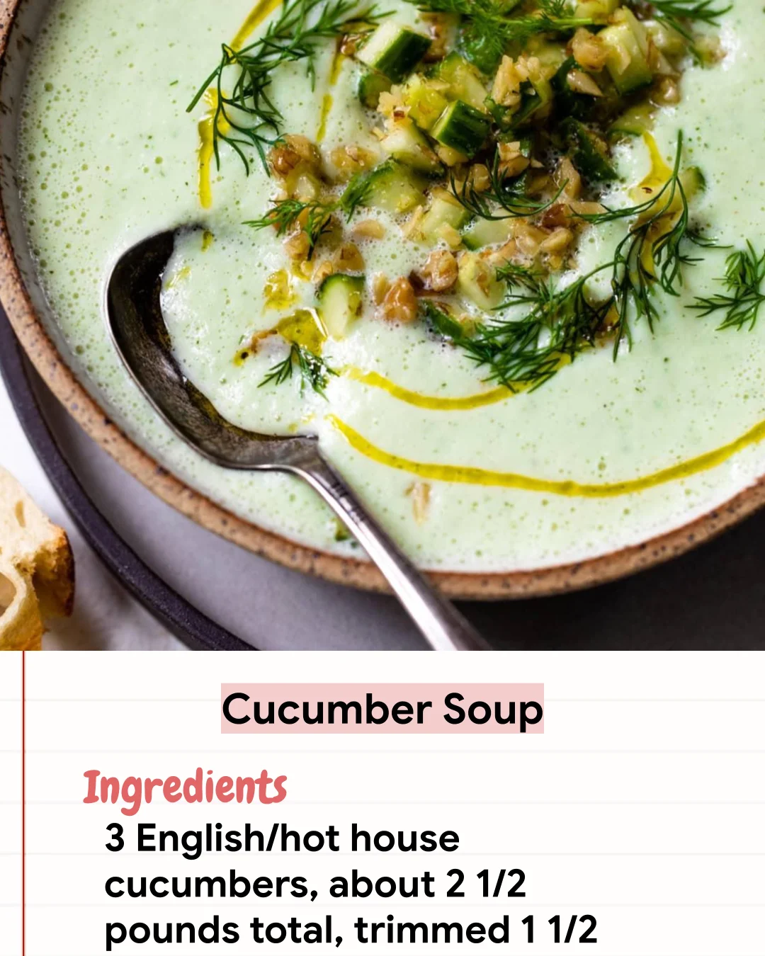 Low Carb Recipe Cucumber Soup