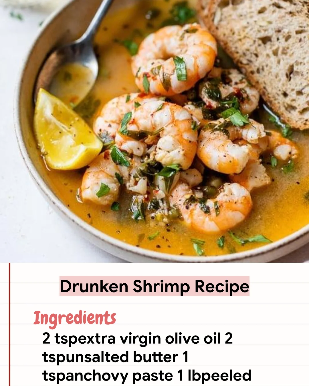 Low Carb Recipe Drunken Shrimp Recipe