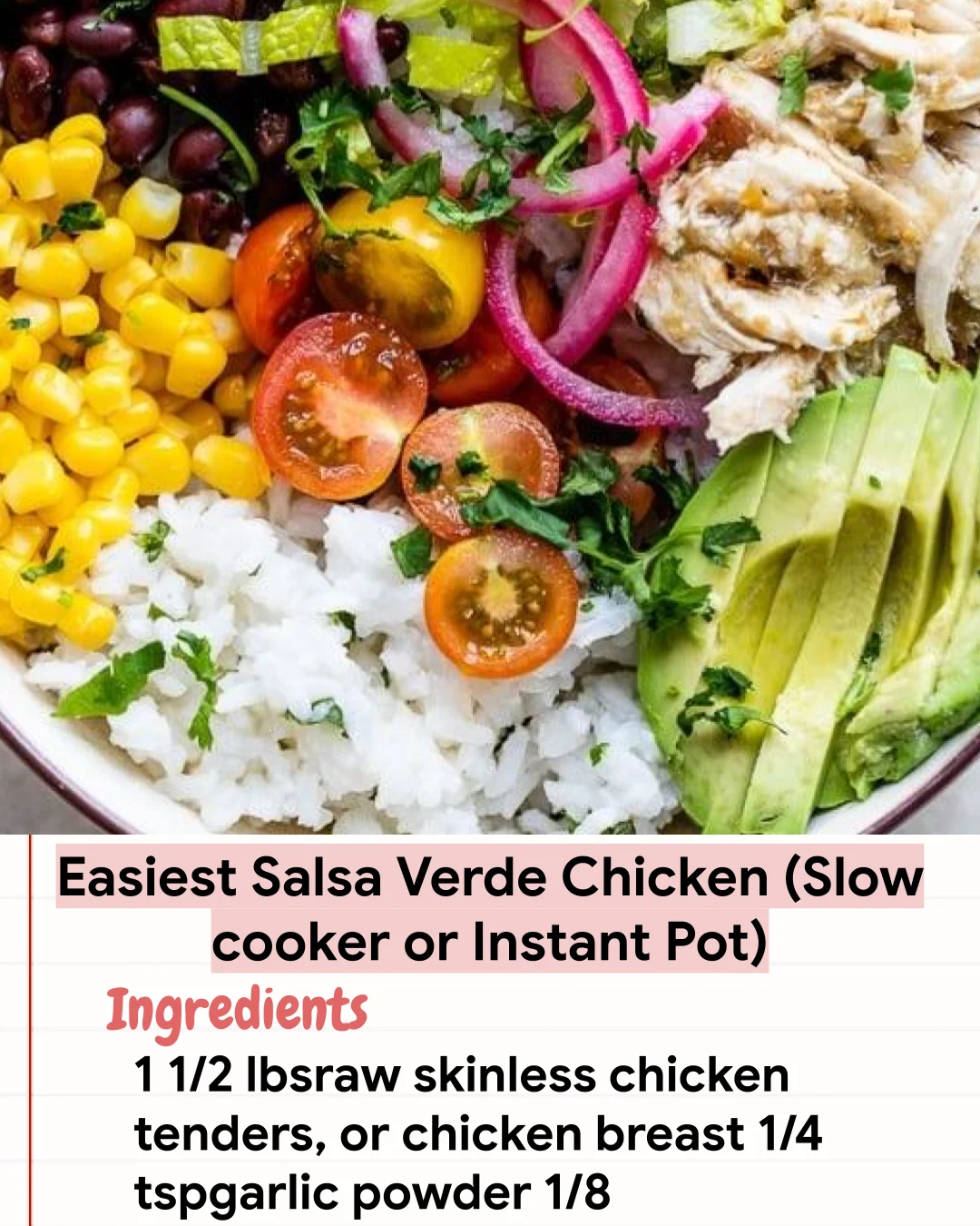 Low Carb Recipe Easiest Salsa Verde Chicken (Slow cooker or Instant Pot)