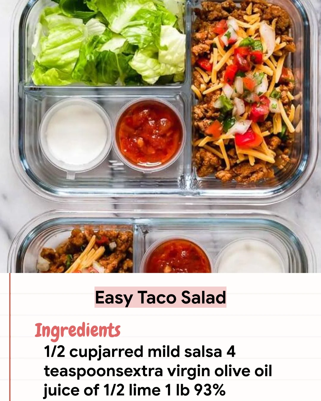 Low Carb Recipe Easy Taco Salad