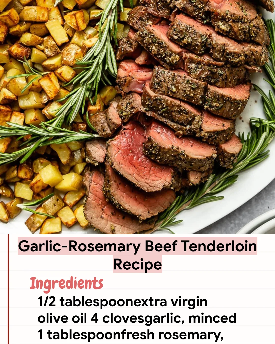 Low Carb Recipe Garlic-Rosemary Beef Tenderloin Recipe