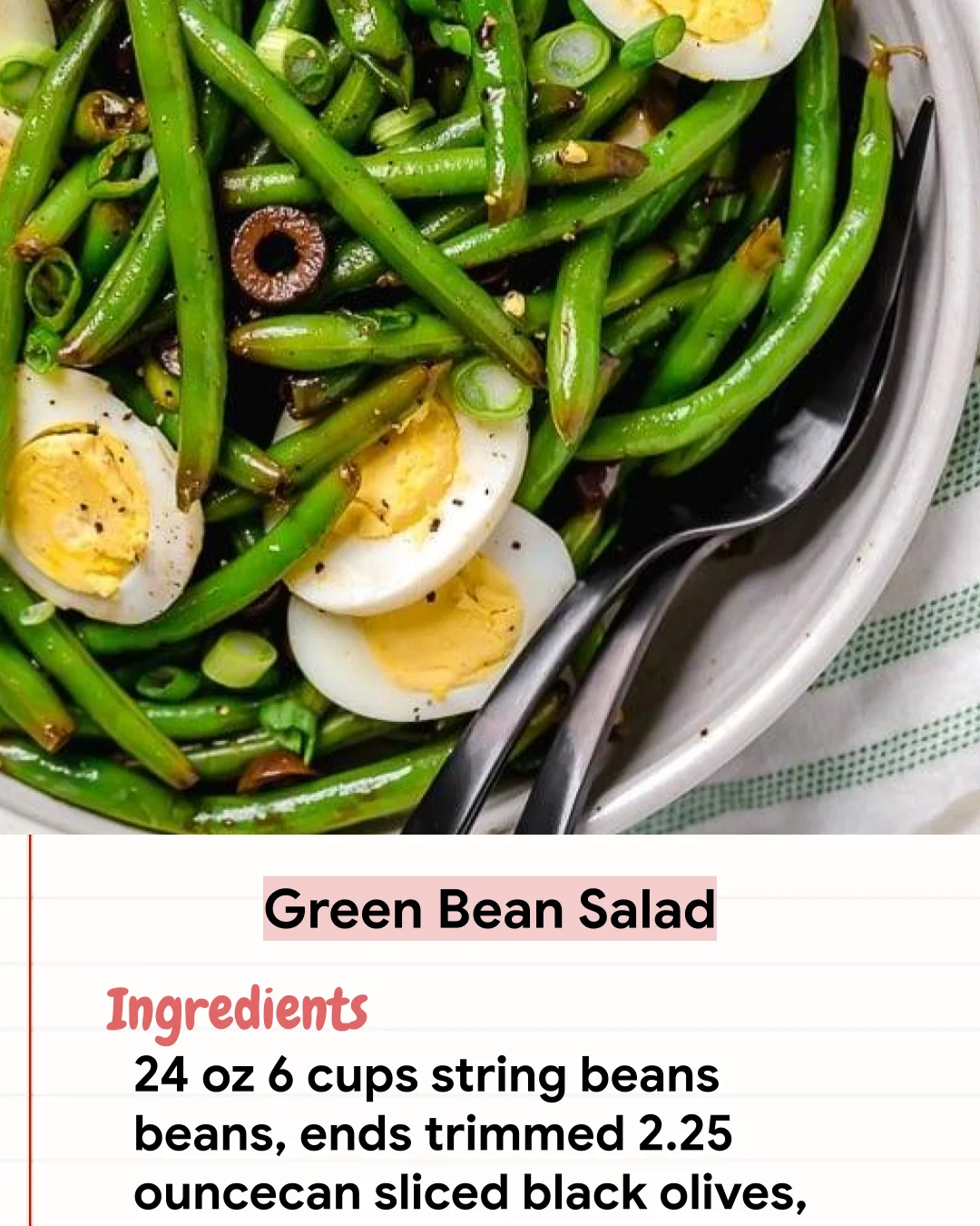 Low Carb Recipe Green Bean Salad