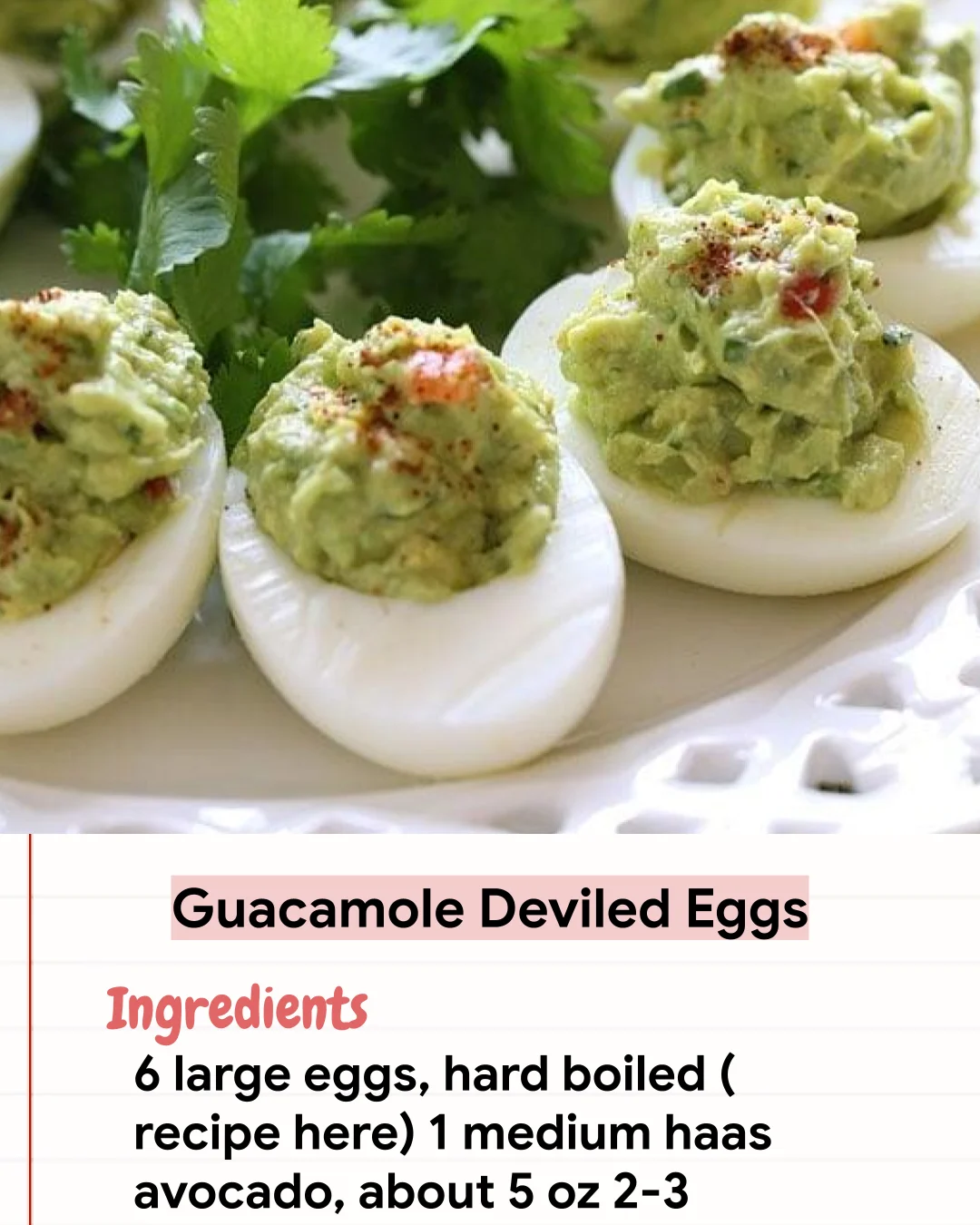 Low Carb Recipe Guacamole Deviled Eggs