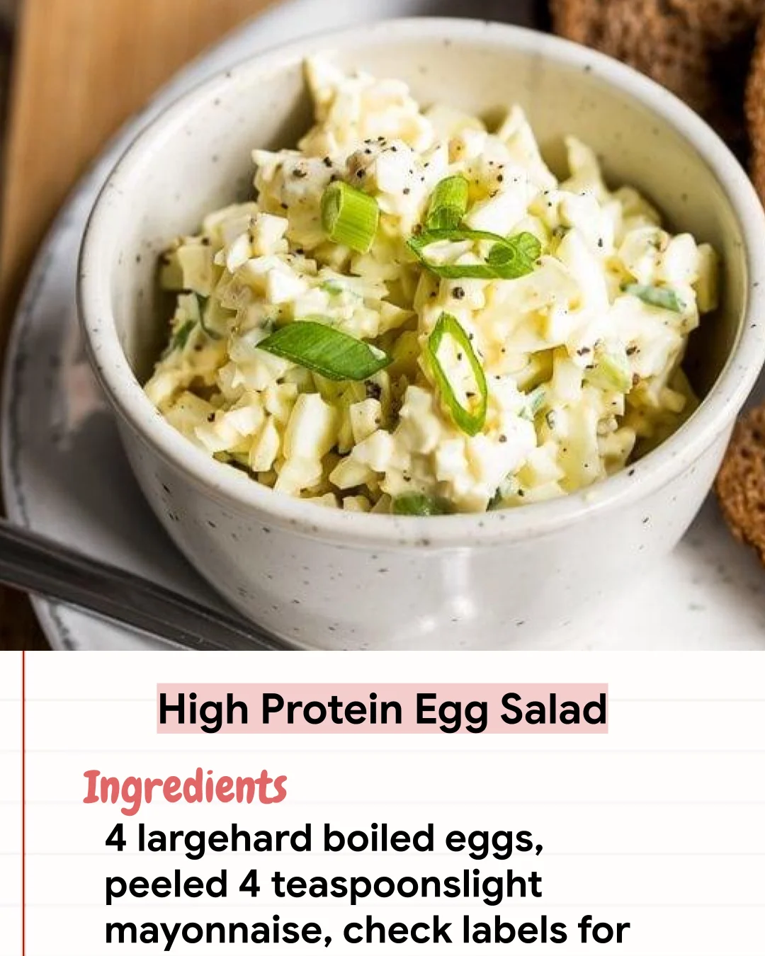 Low Carb Recipe High Protein Egg Salad