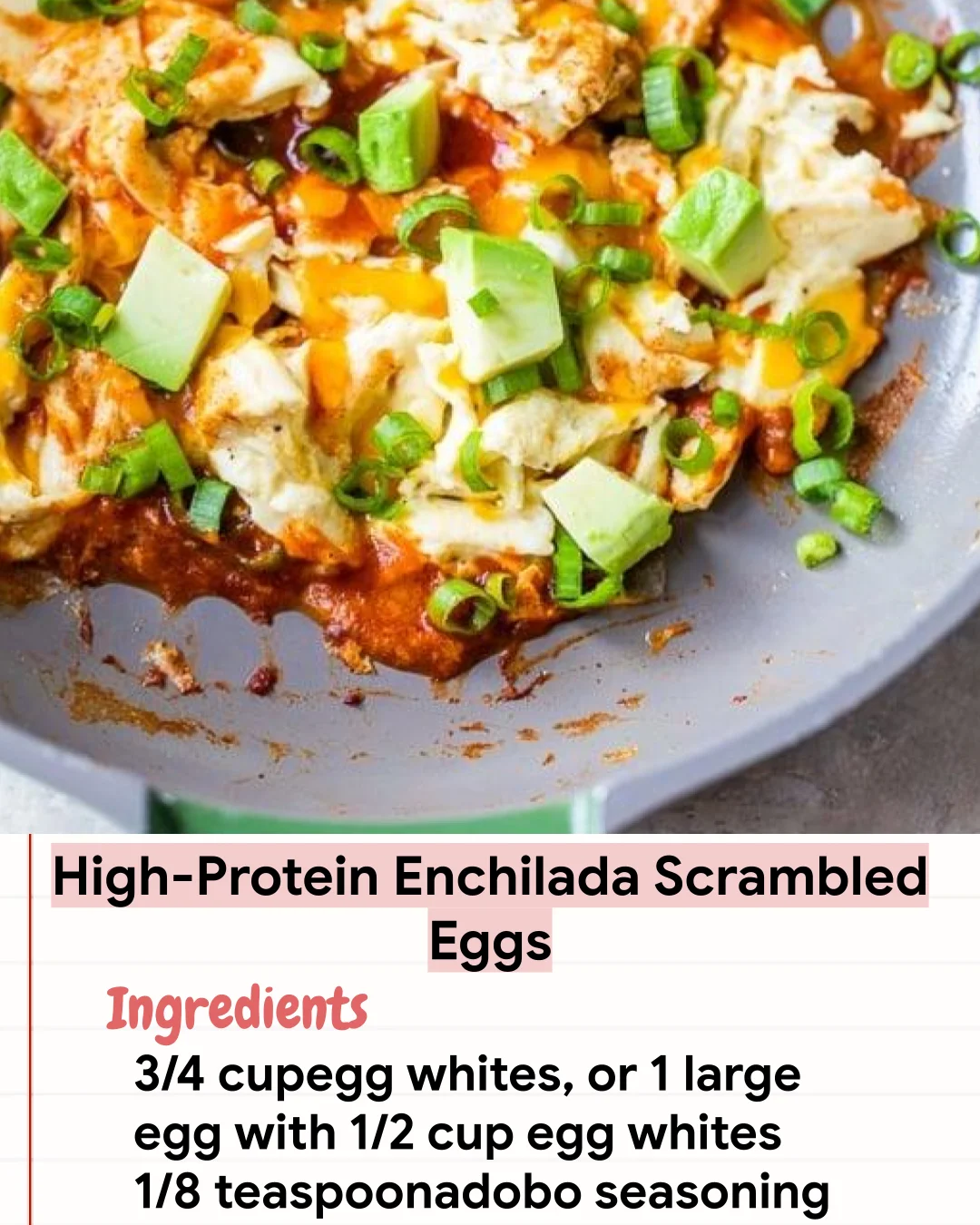 Low Carb Recipe High-Protein Enchilada Scrambled Eggs
