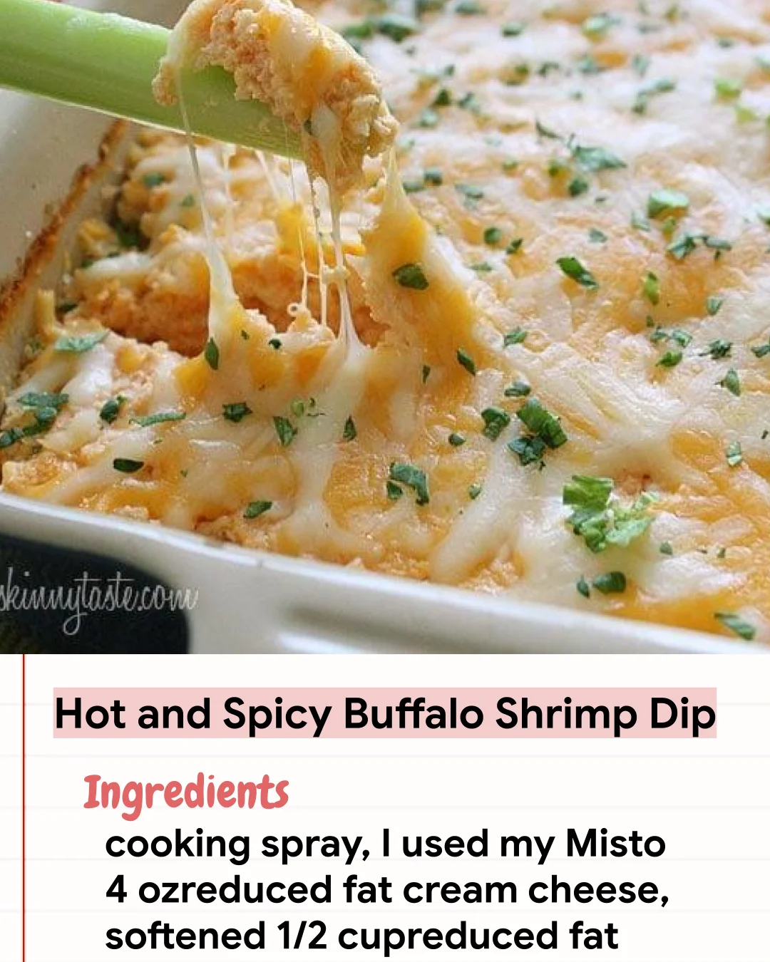 Low Carb Recipe Hot and Spicy Buffalo Shrimp Dip