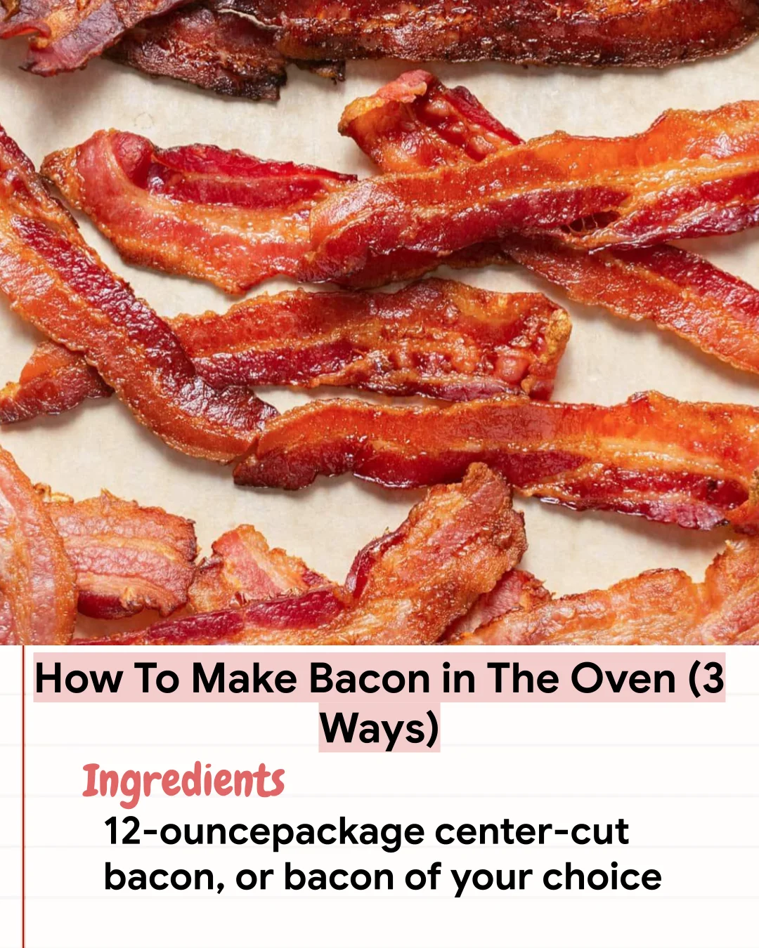 Low Carb Recipe How To Make Bacon in The Oven (3 Ways)