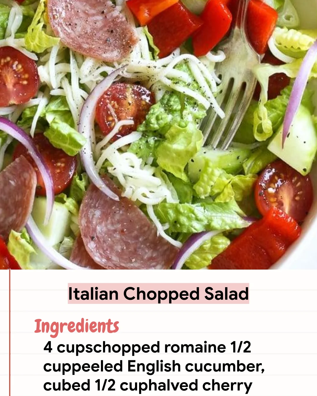 Low Carb Recipe Italian Chopped Salad