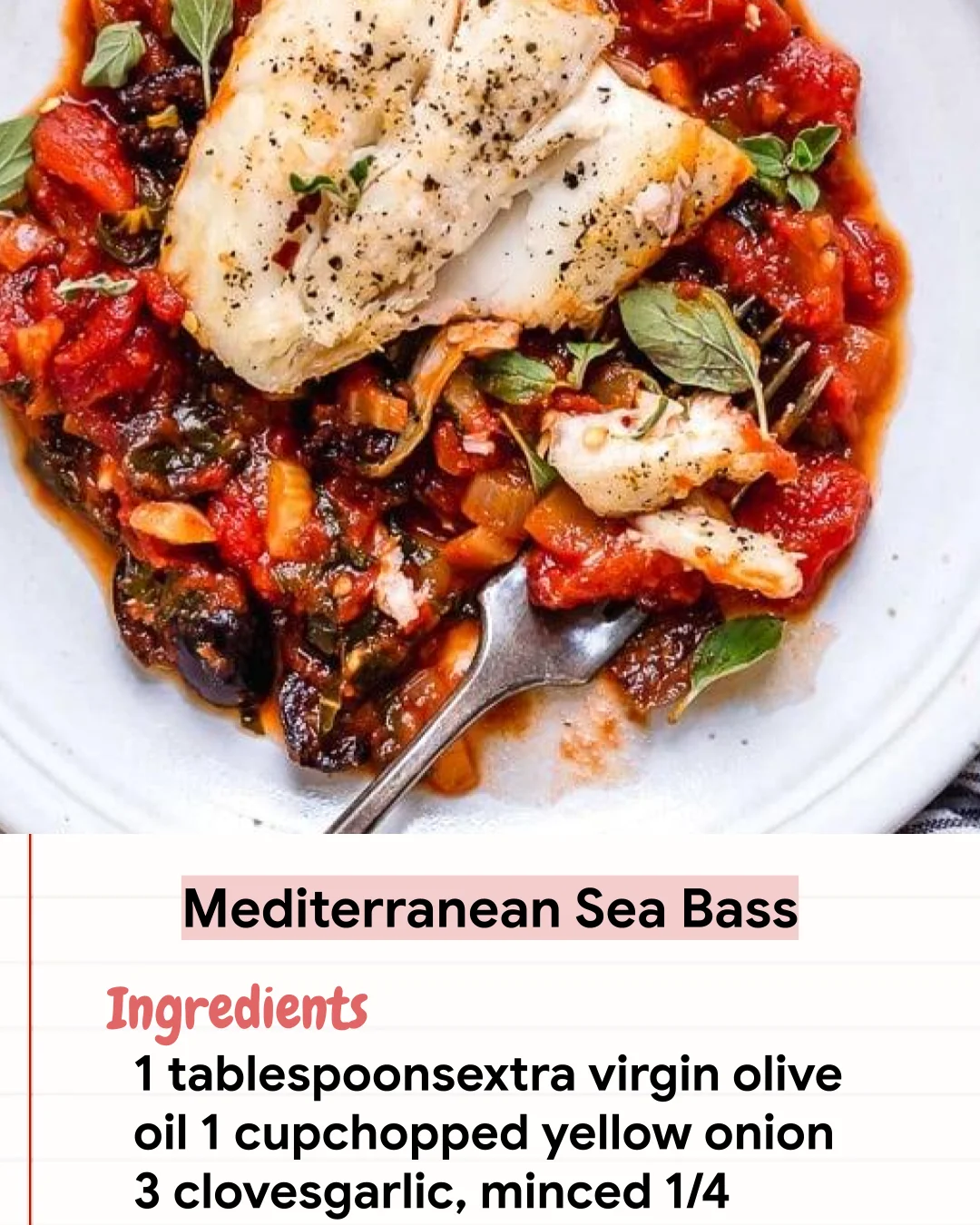Low Carb Recipe Mediterranean Sea Bass