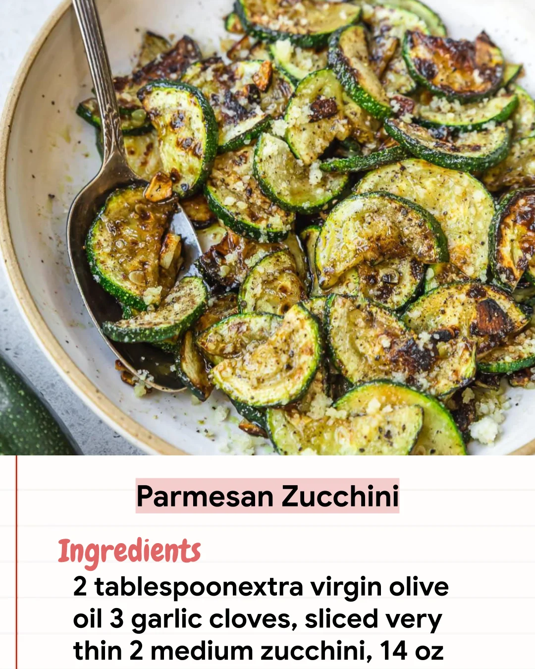 Low Carb Recipe Parmesan Zucchini