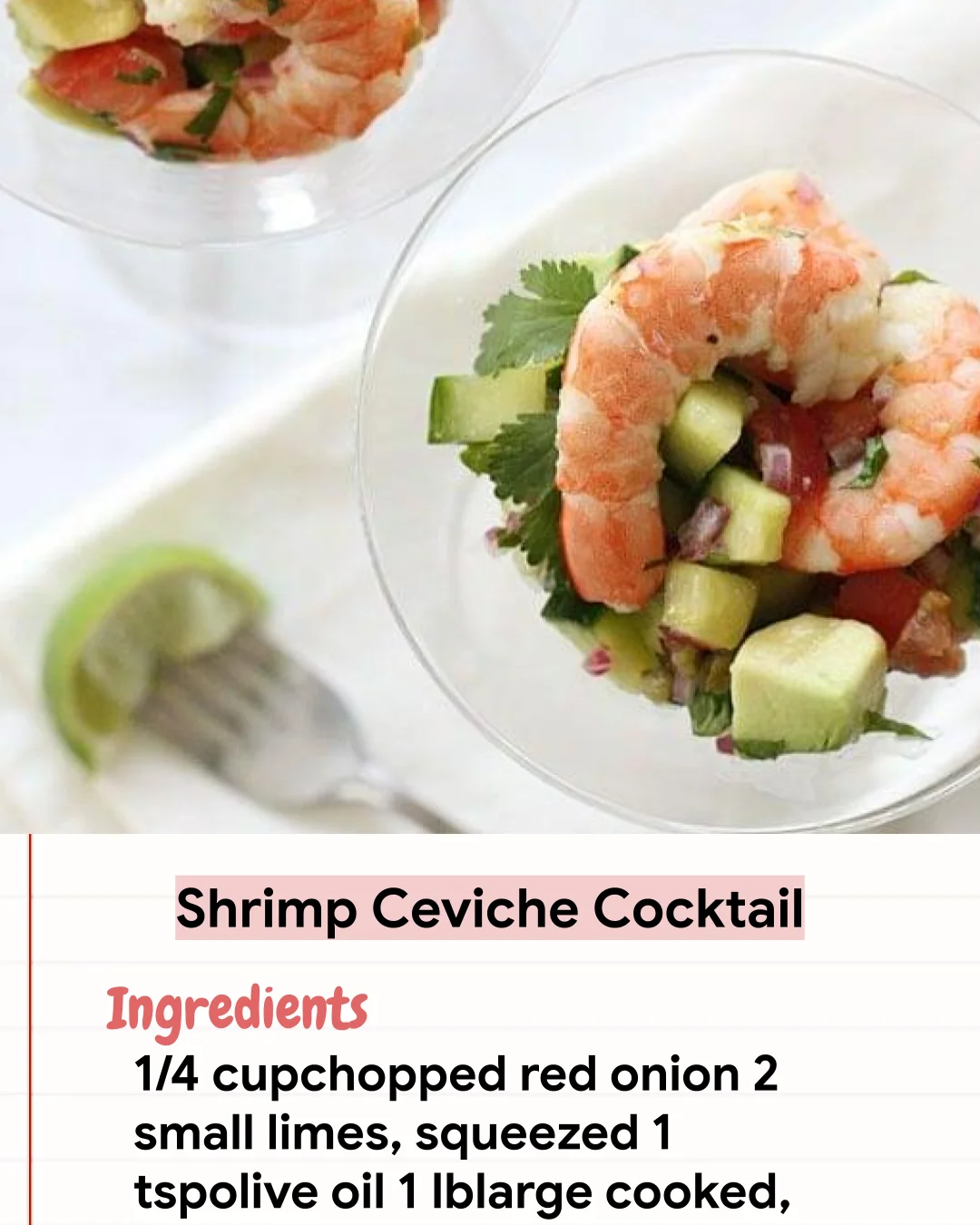 Low Carb Recipe Shrimp Ceviche Cocktail