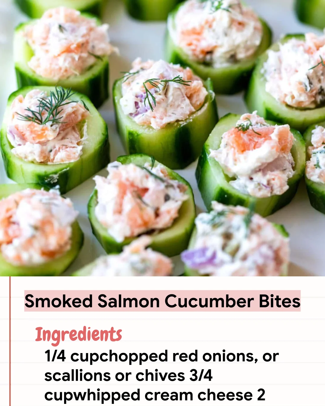Low Carb Recipe Smoked Salmon Cucumber Bites