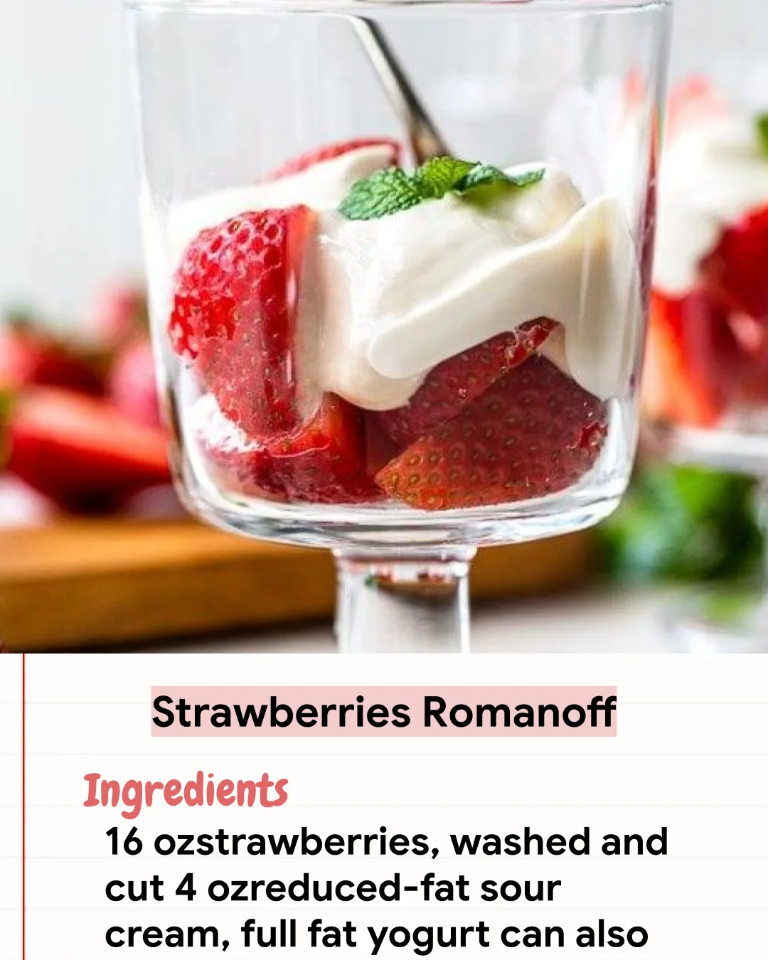 Low Carb Recipe Strawberries Romanoff