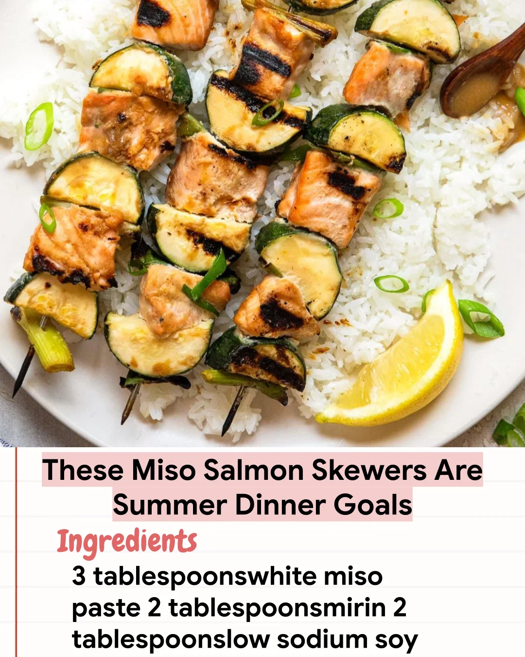 Low Carb Recipe These Miso Salmon Skewers Are Summer Dinner Goals
