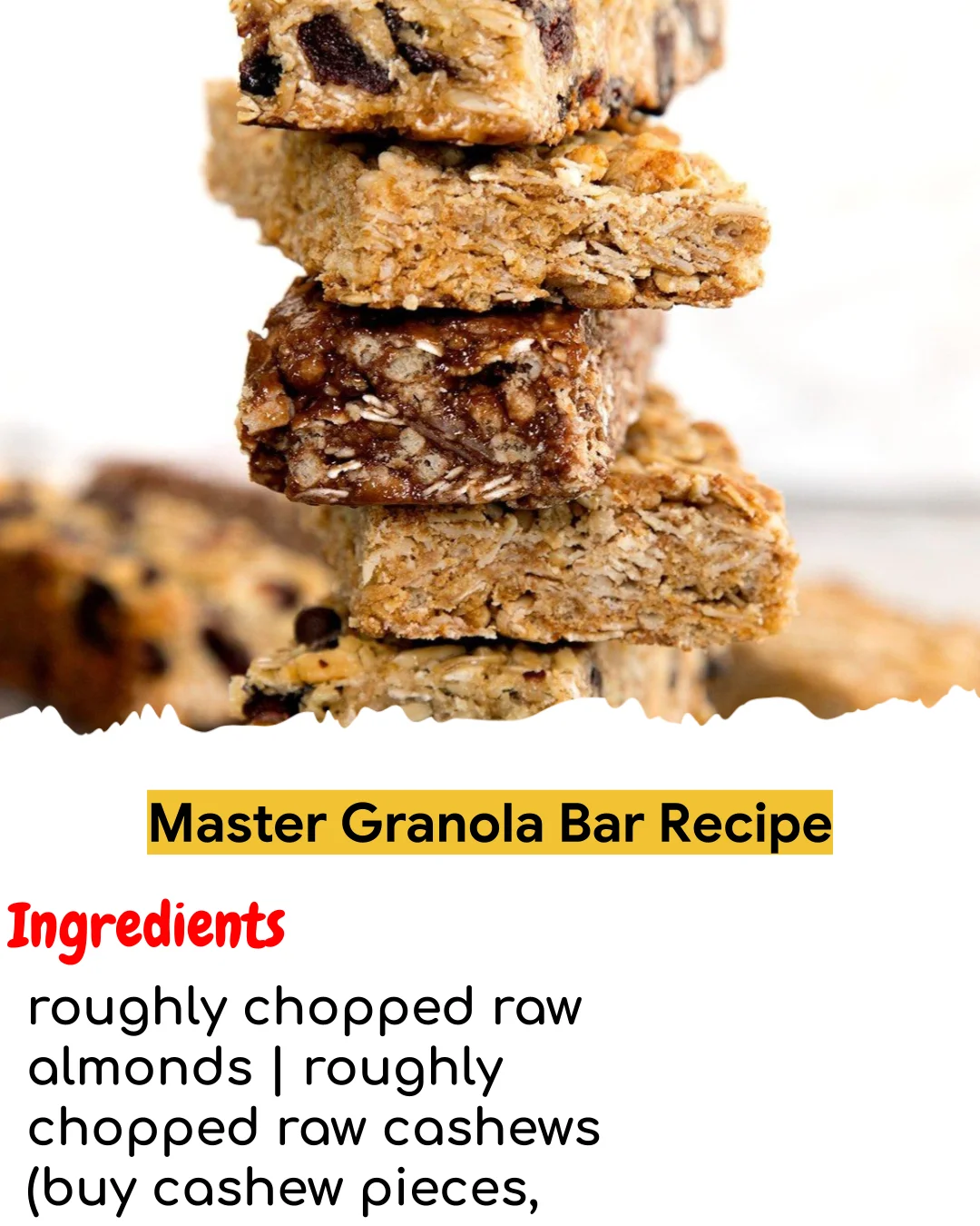 Master Granola Bar Recipe (Easy 60-Minute)
