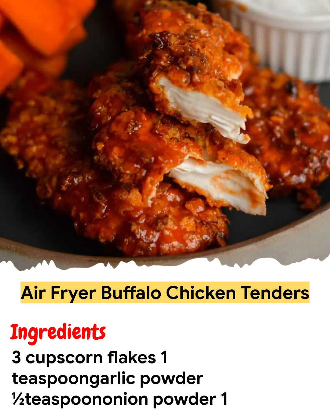 Meal Prep Recipe Air Fryer Buffalo Chicken Tenders