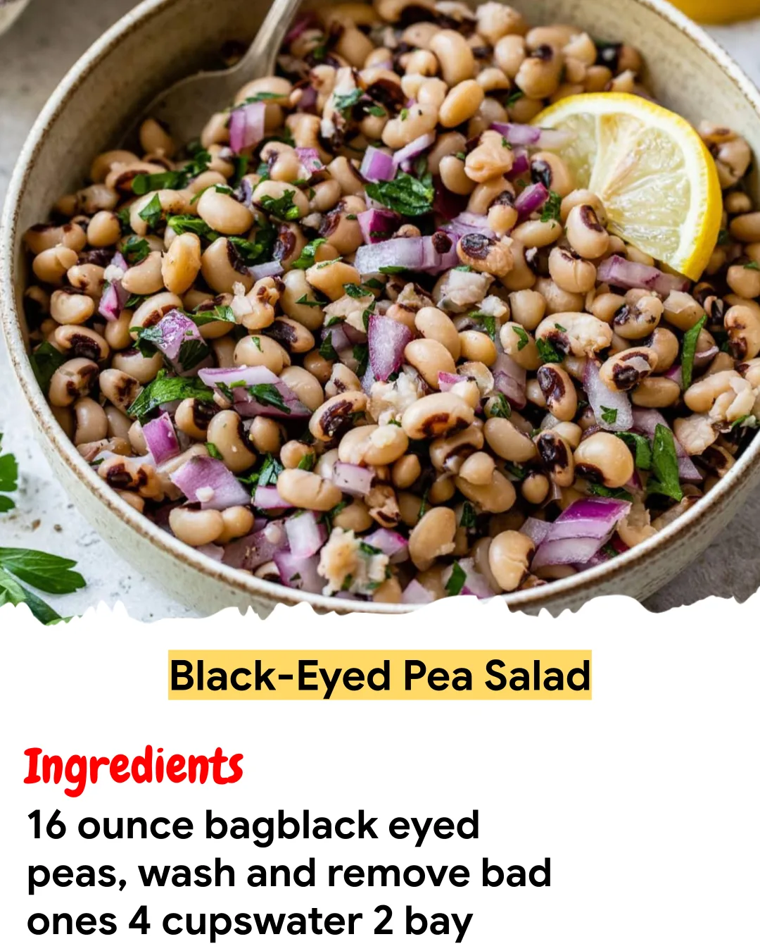 Meal Prep Recipe Black-Eyed Pea Salad