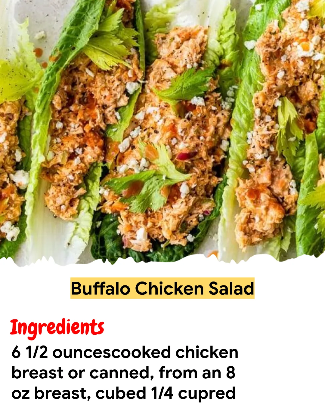 Meal Prep Recipe Buffalo Chicken Salad