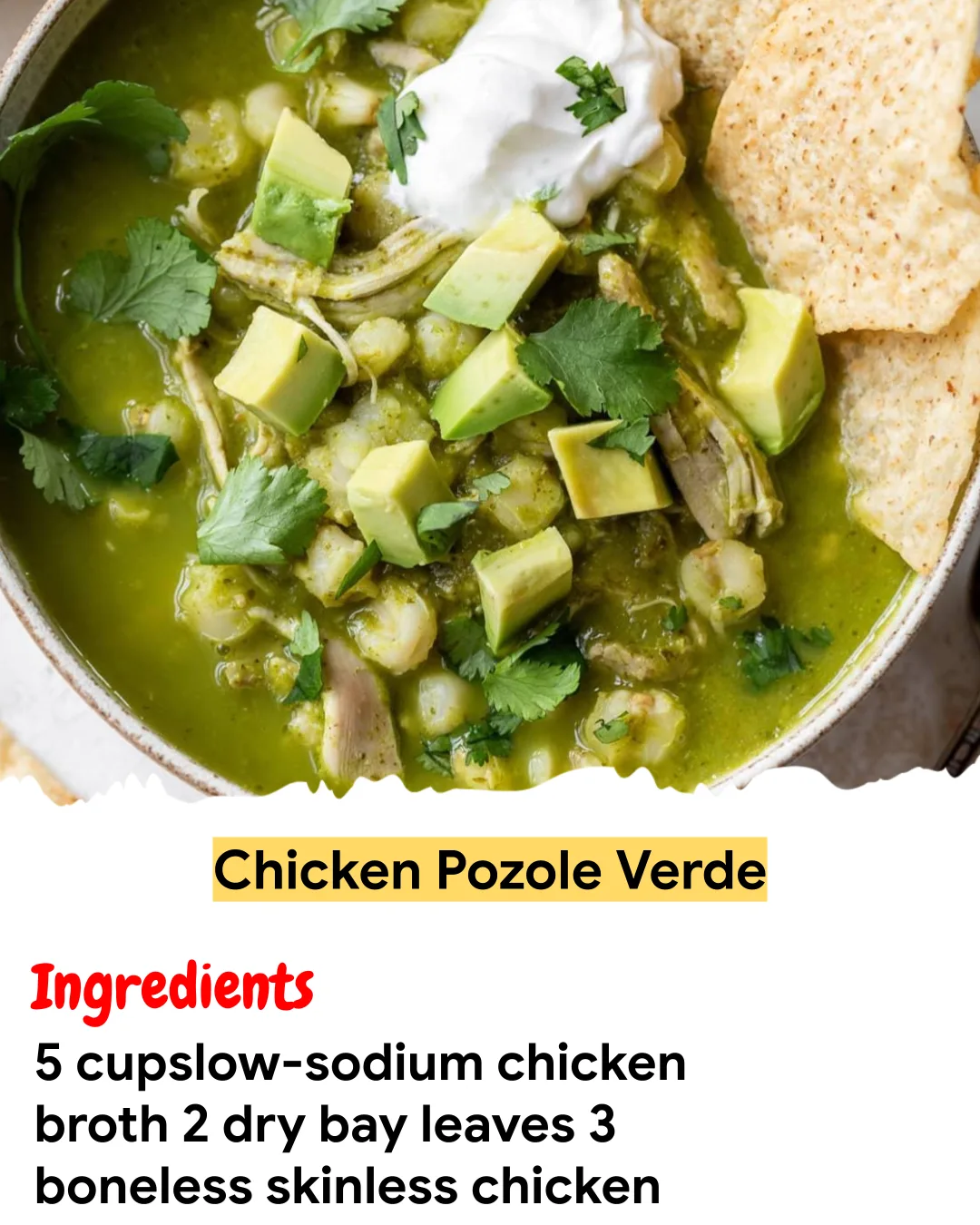 Meal Prep Recipe Chicken Pozole Verde