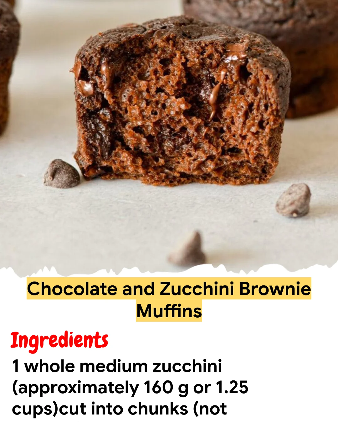 Meal Prep Recipe Chocolate and Zucchini Brownie Muffins