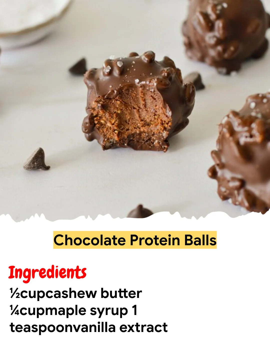 Meal Prep Recipe Chocolate Protein Balls