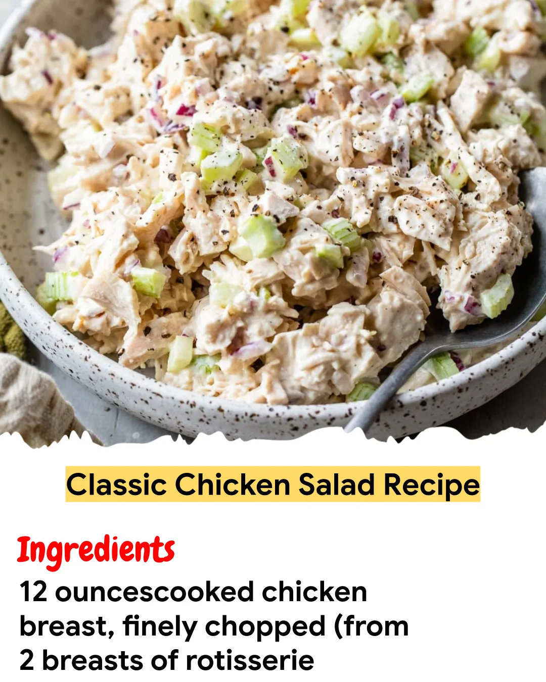 Meal Prep Recipe Classic Chicken Salad Recipe