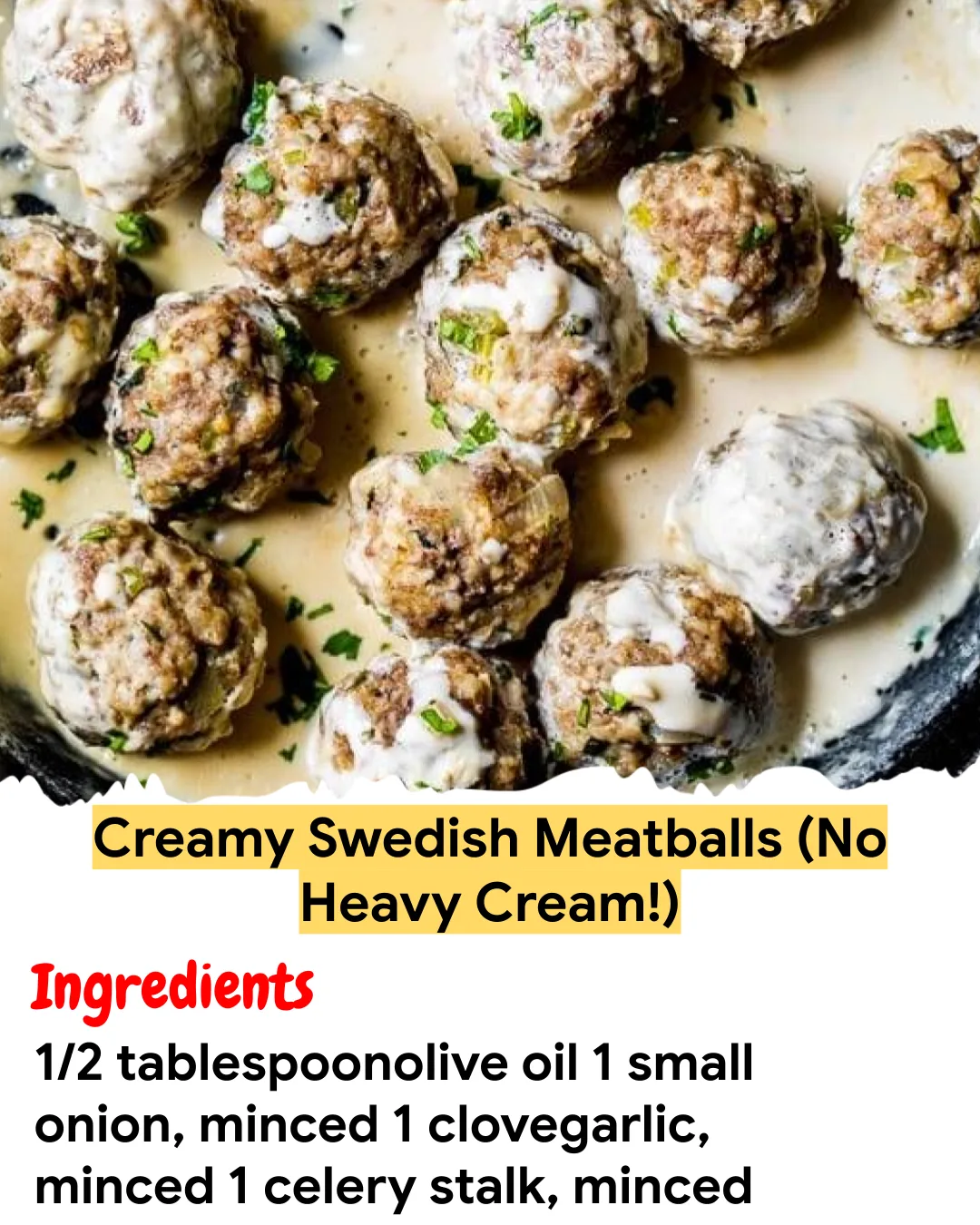 Meal Prep Recipe Creamy Swedish Meatballs (No Heavy Cream!)