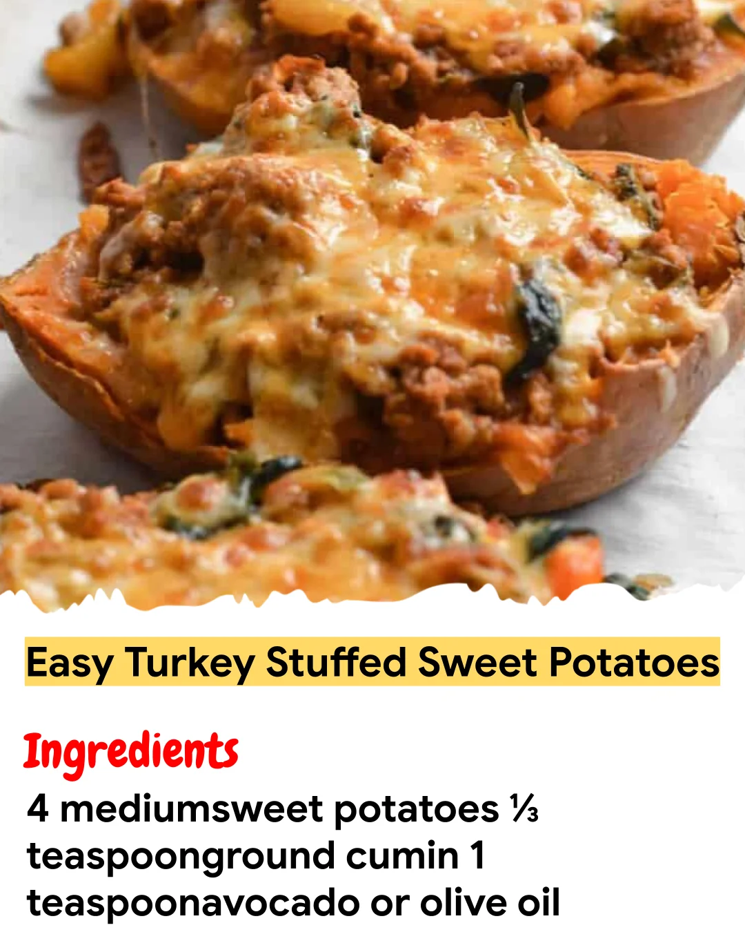 Meal Prep Recipe Easy Turkey Stuffed Sweet Potatoes