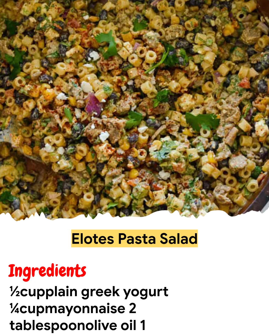 Meal Prep Recipe Elotes Pasta Salad