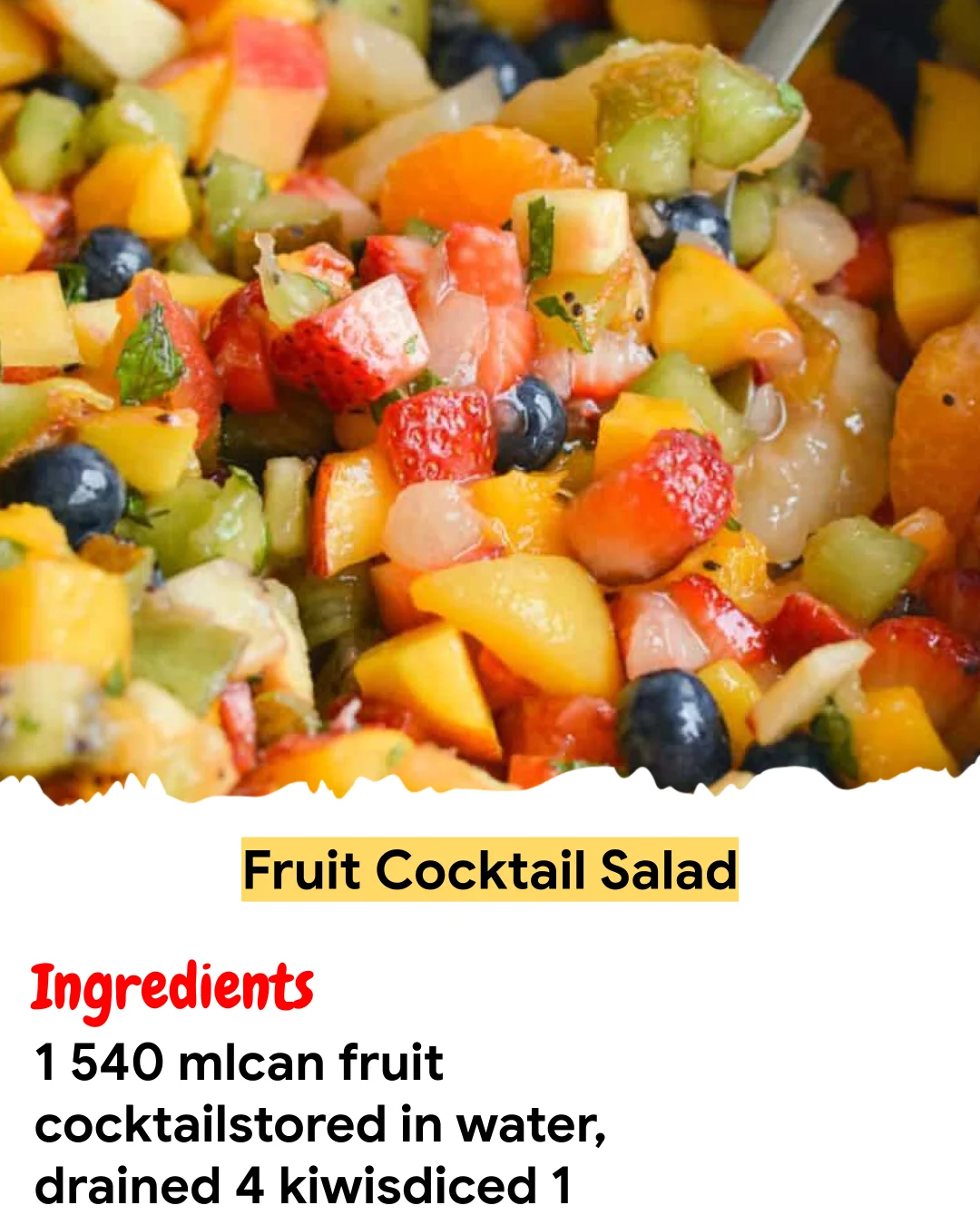 Meal Prep Recipe Fruit Cocktail Salad