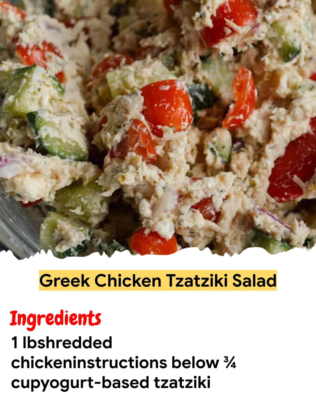 Meal Prep Recipe Greek Chicken Tzatziki Salad