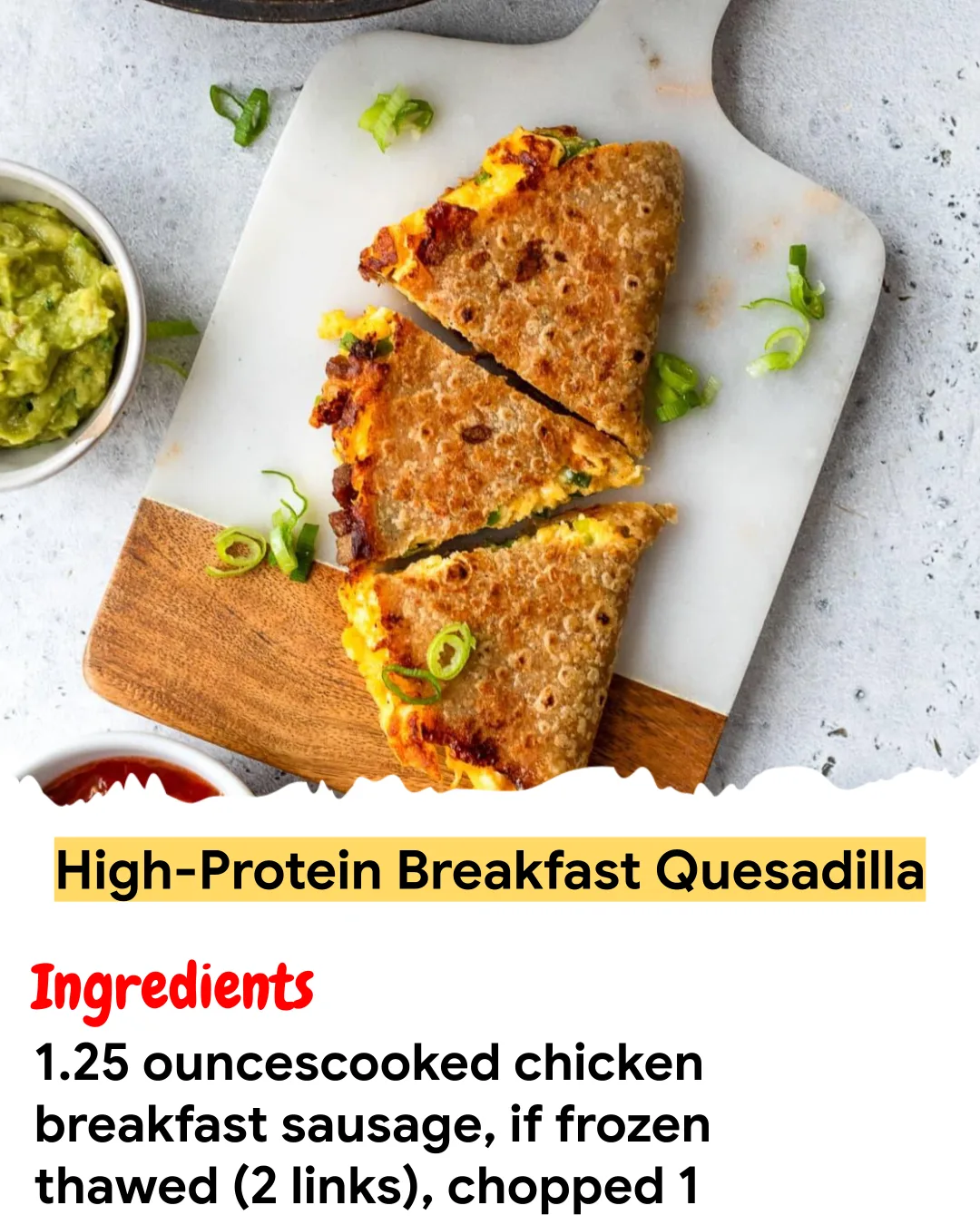 Meal Prep Recipe High-Protein Breakfast Quesadilla