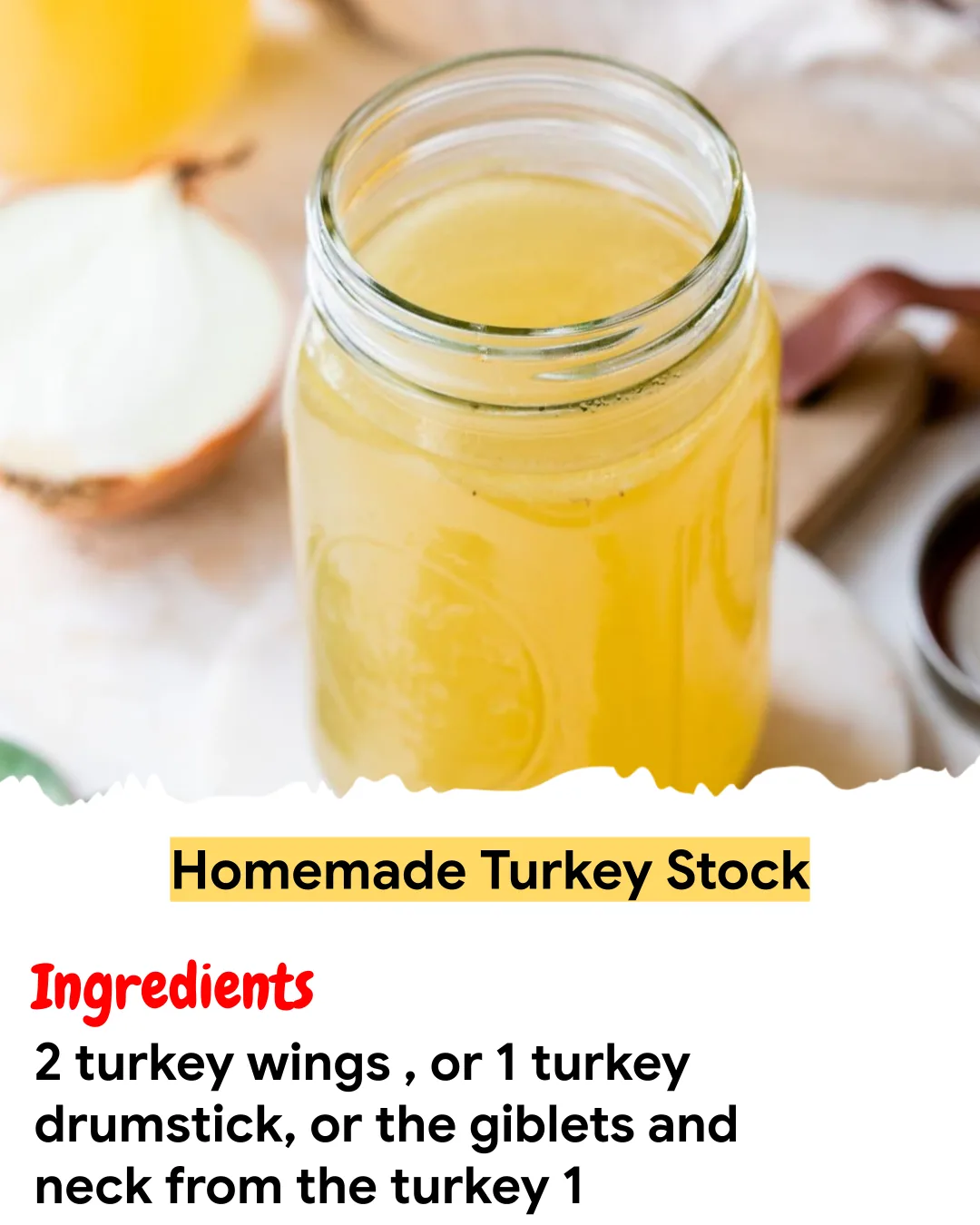 Meal Prep Recipe Homemade Turkey Stock