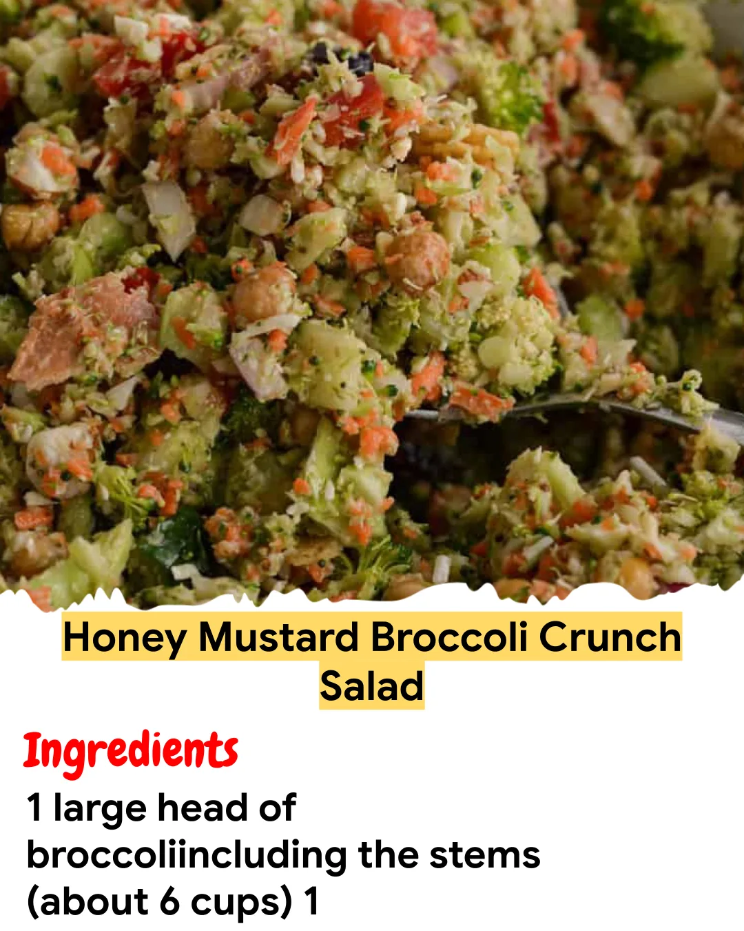 Meal Prep Recipe Honey Mustard Broccoli Crunch Salad