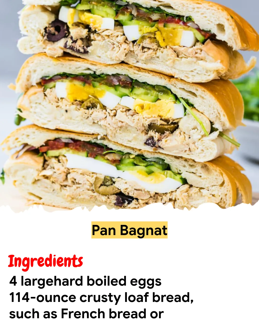 Meal Prep Recipe Pan Bagnat